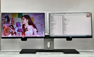 2 Monitores Dell P2219H 22” Full HD+Base Dual Original Dell MDS14 | Ajuste Ergonómico | Setup Profesional para Oficina