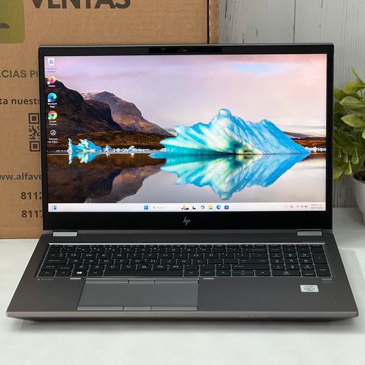 Laptop HP ZBook Fury 15 G7 | Core i7 10ma Gen | SSD 512GB | 32GB RAM | Tarjeta NVIDIA Quadro T1000 4GB | 15.6"