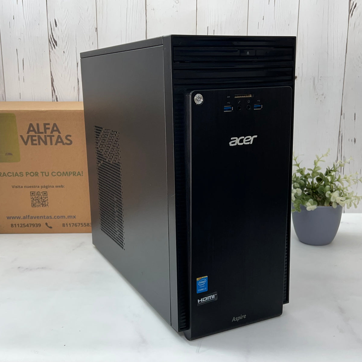 CPU Acer TC-705 Core i7 4ta Gen SSD 480GB RAM 8GB Windows 10
