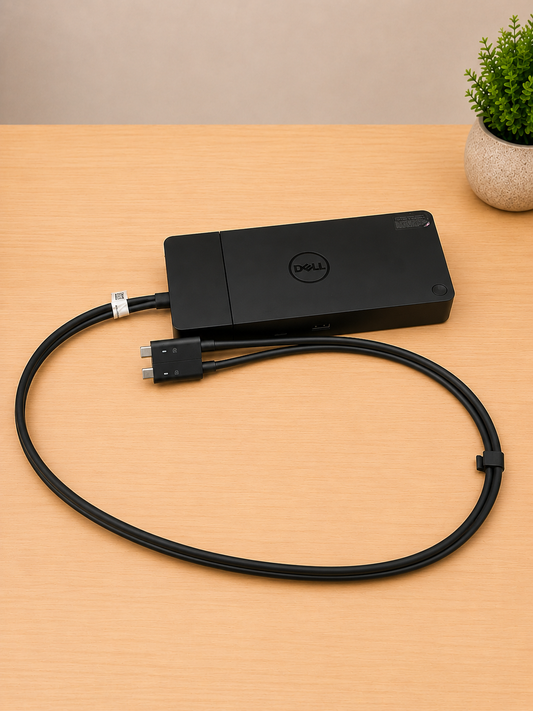 Dock Station Dell WD19DCS | Dual USB-C | Incluye Cargador Original 240W | Hasta 4 Monitores 4K