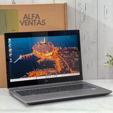 Laptop HP ZBook 15 G5 Core i7 8va Gen SSD 512GB 32GB RAM Tarjeta NVIDIA Quadro P1000 4GB Pantalla Táctil 15.6"