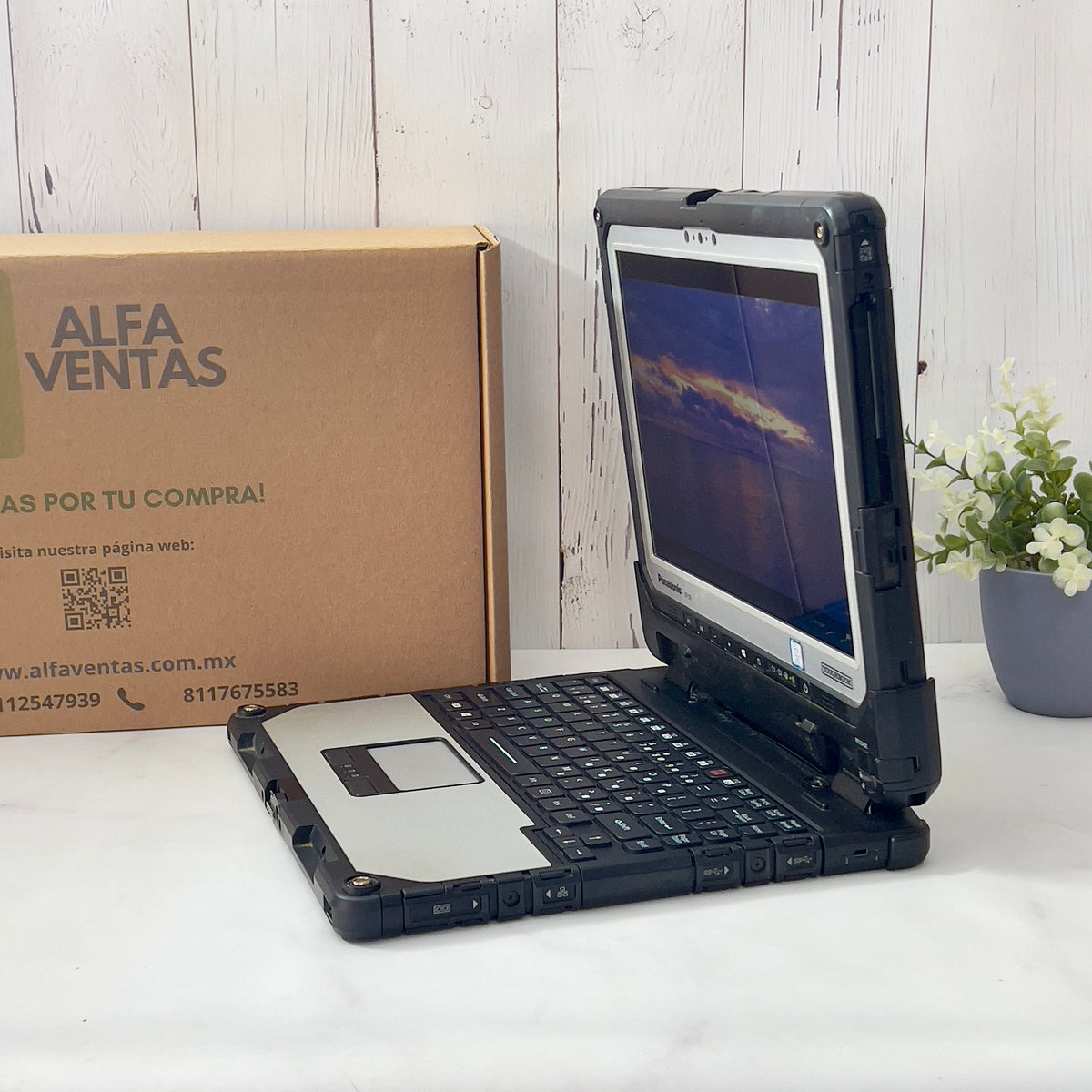 Laptop Panasonic Toughbook CF-33 Core i7 7ma Gen | 16GB RAM | SSD 480GB | 12” táctil | Uso rudo CLASE B