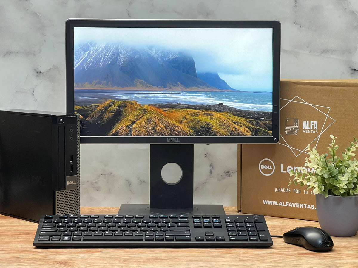 Computadora Completa Dell OptiPlex 9020 USFF – SSD 480GB | 16GB RAM | Core i5 4ta Gen | Monitor 22”