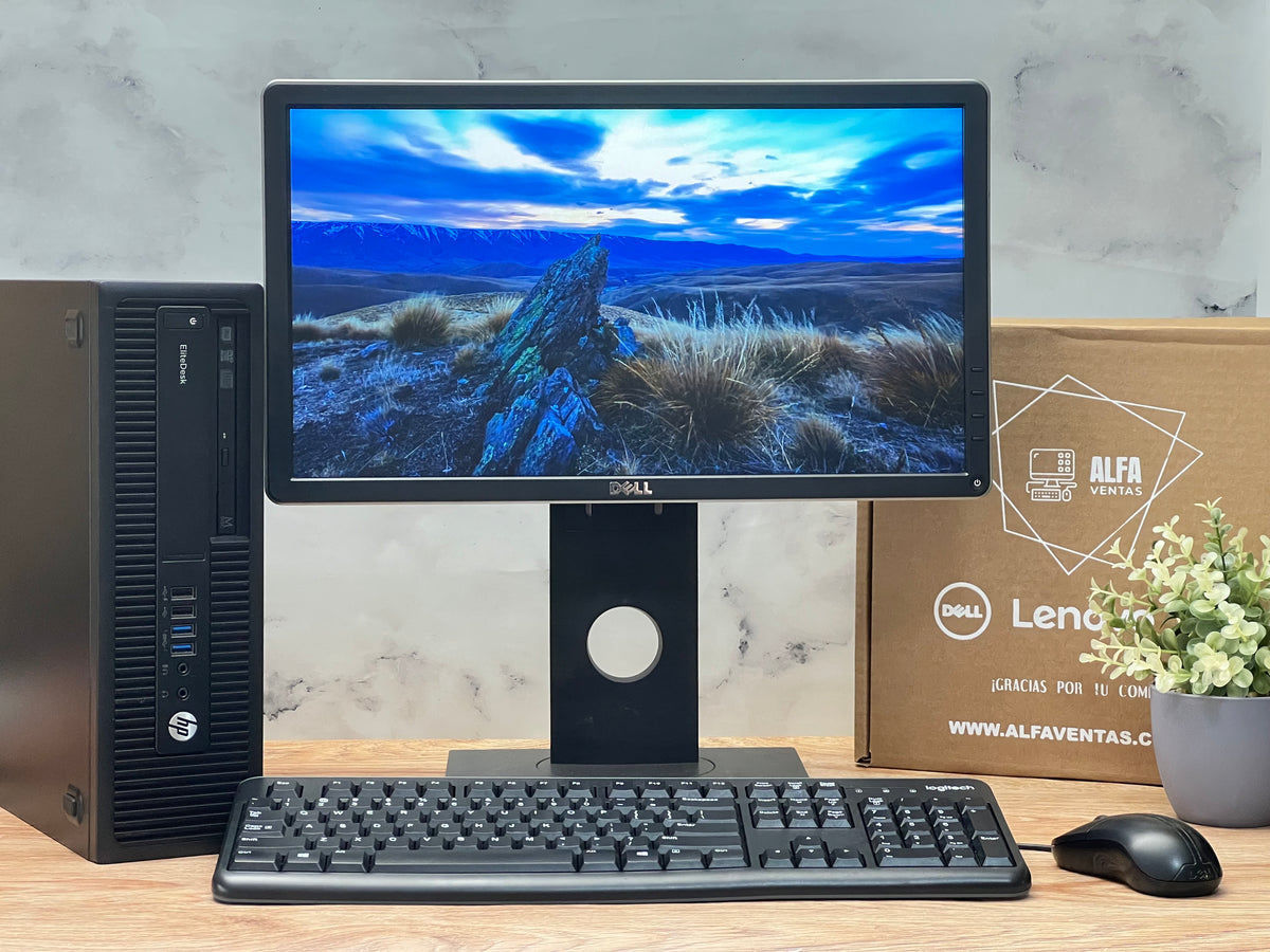 Computadora Hp Prodesk 705 G1 AMD A4 PRO SSD 240GB RAM 8GB Monitor 22"
