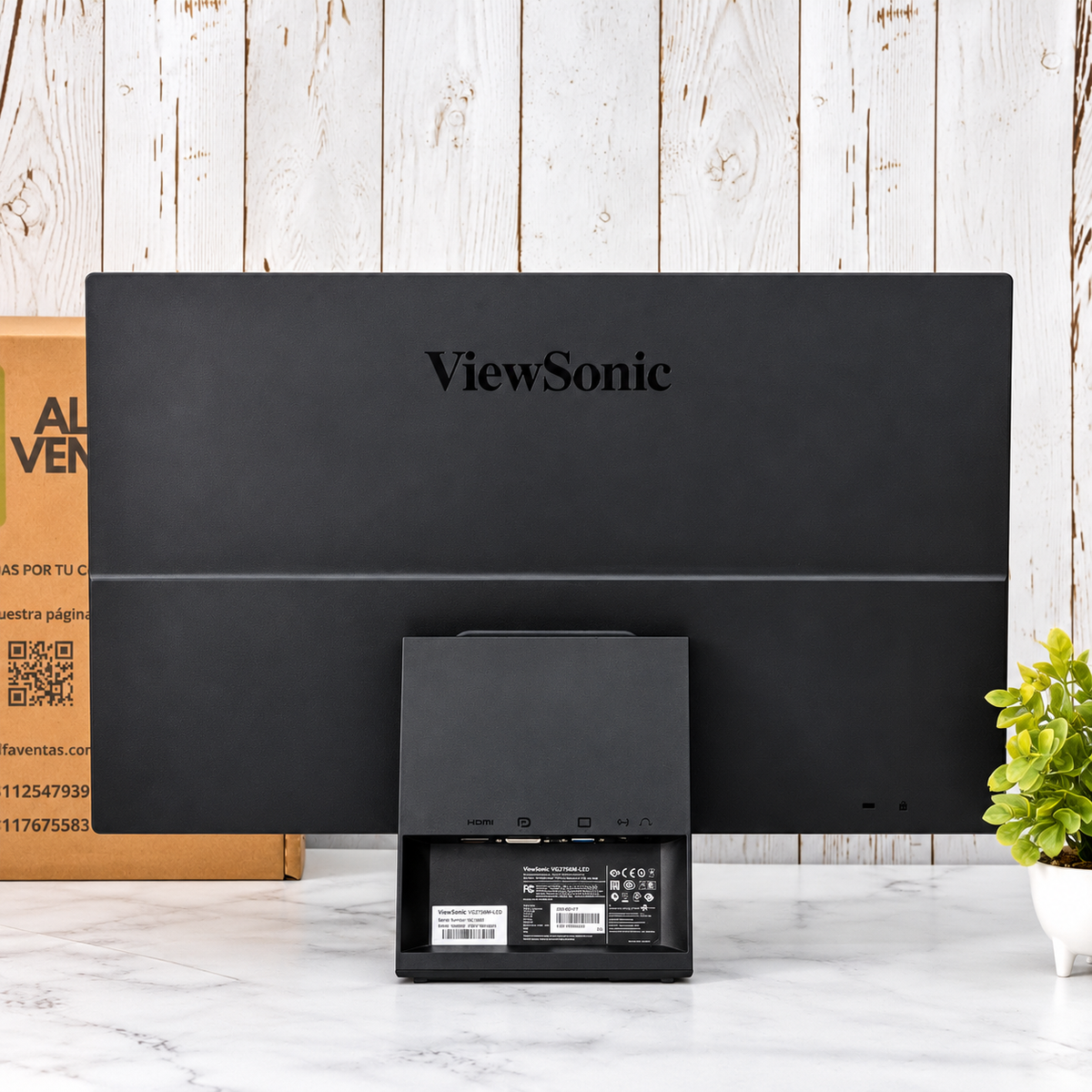 Monitor ViewSonic 27” | VX2770Smh | Full HD | IPS | HDMI / DVI / VGA | Bocinas Integradas