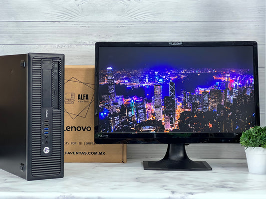 Computadora HP EliteDesk 600/800 G1 | Core i5 4ta Gen | SSD 480GB | 16GB RAM | Monitor 22” | Windows 10