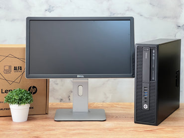 Computadora HP EliteDesk 705 G1 SFF AMD A4 PRO SSD 480GB 16GB RAM Monitor 22”