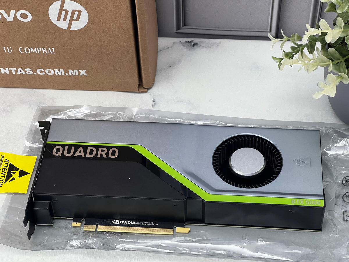 Tarjeta Gráfica Quadro RTX 5000, 16 GB GDDR6, 256 Bit, Resolución 7680 x 4320, PCI Express x16 3.0 - Potencia para Profesionales