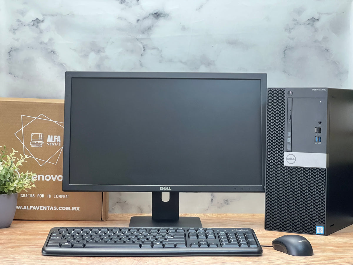 Computadora Completa Dell OptiPlex 5040 MT | Core i7 6ta Gen | 16GB RAM | 1TB SSD| Monitor Dell 22” | Kit Dell