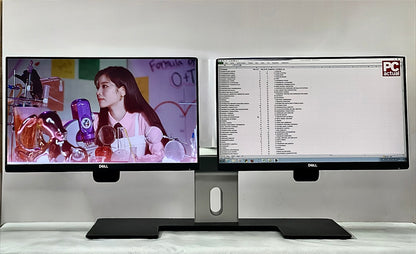 2 Monitores Dell 22” Full HD + Base Dual Original Dell MDS14  | Setup Profesional Oficina
