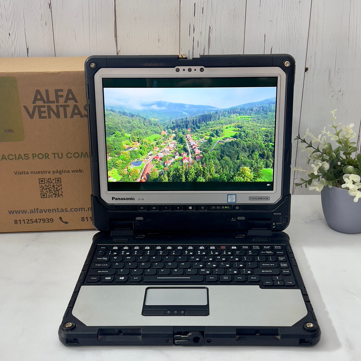 Laptop Panasonic Toughbook CF-33 Core i7 7ma Gen | 16GB RAM | SSD 480GB | 12” táctil |  Uso rudo CLASE B