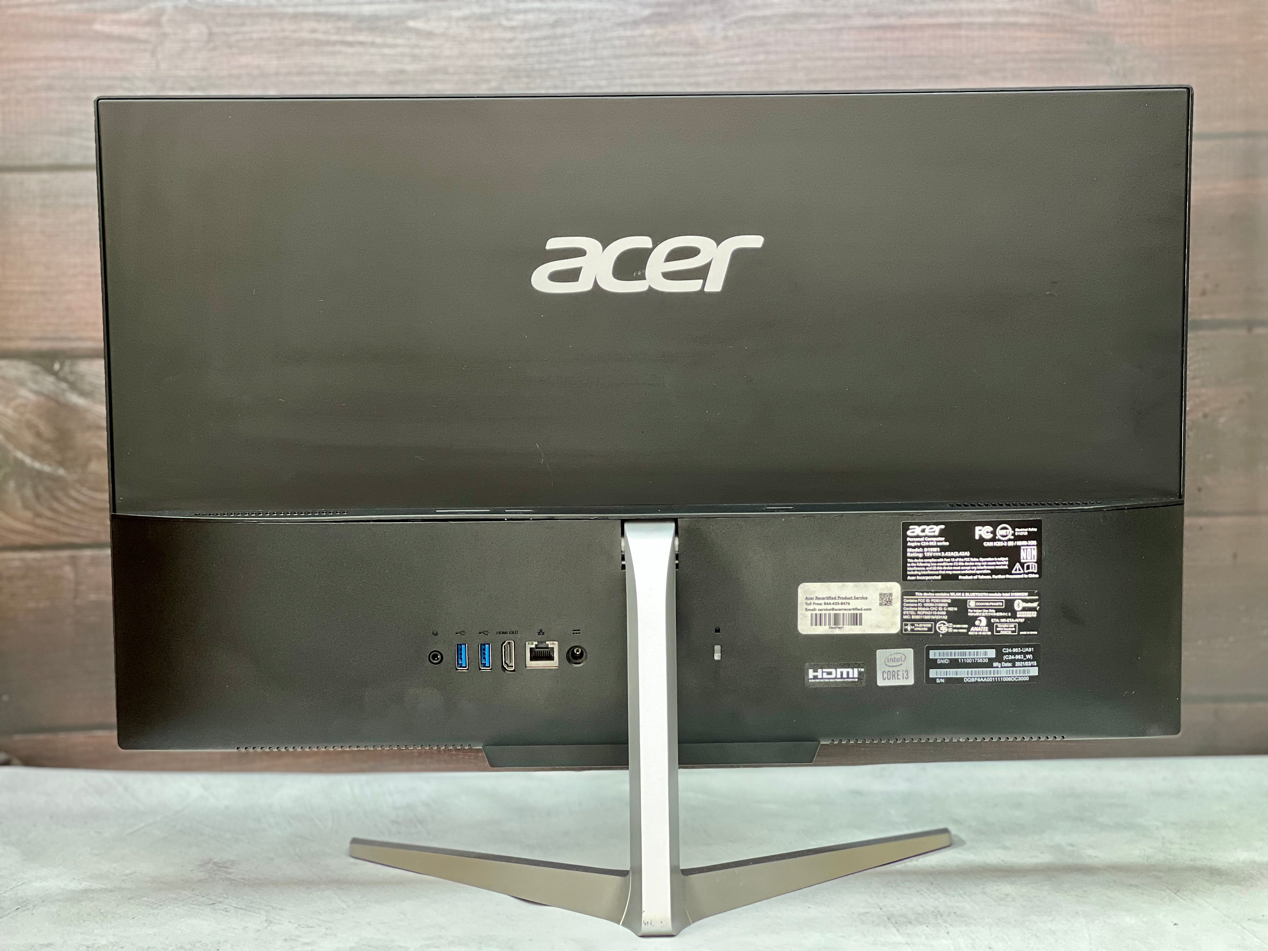 Acer Aspire C24 | Core i3 10ª Gen | 16GB RAM | SSD 256GB | All-in-One 23.8” CLASE B