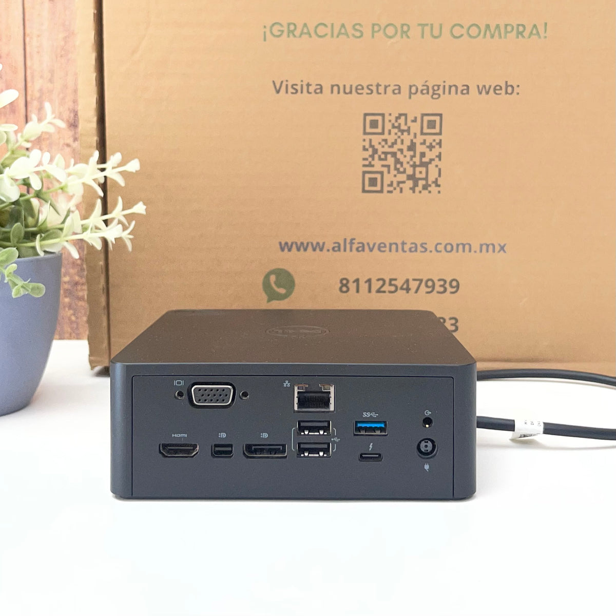 Dock Station Dell TB16 | HDMI | DisplayPort | Mini DisplayPort | VGA | USB-C | RJ45 |