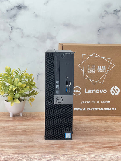 CPU DELL Optiplex 7050 SFF Core i7 7ma Gen SSD 256GB RAM 16GB DDR4 W10, Tarjeta de video 2GB
