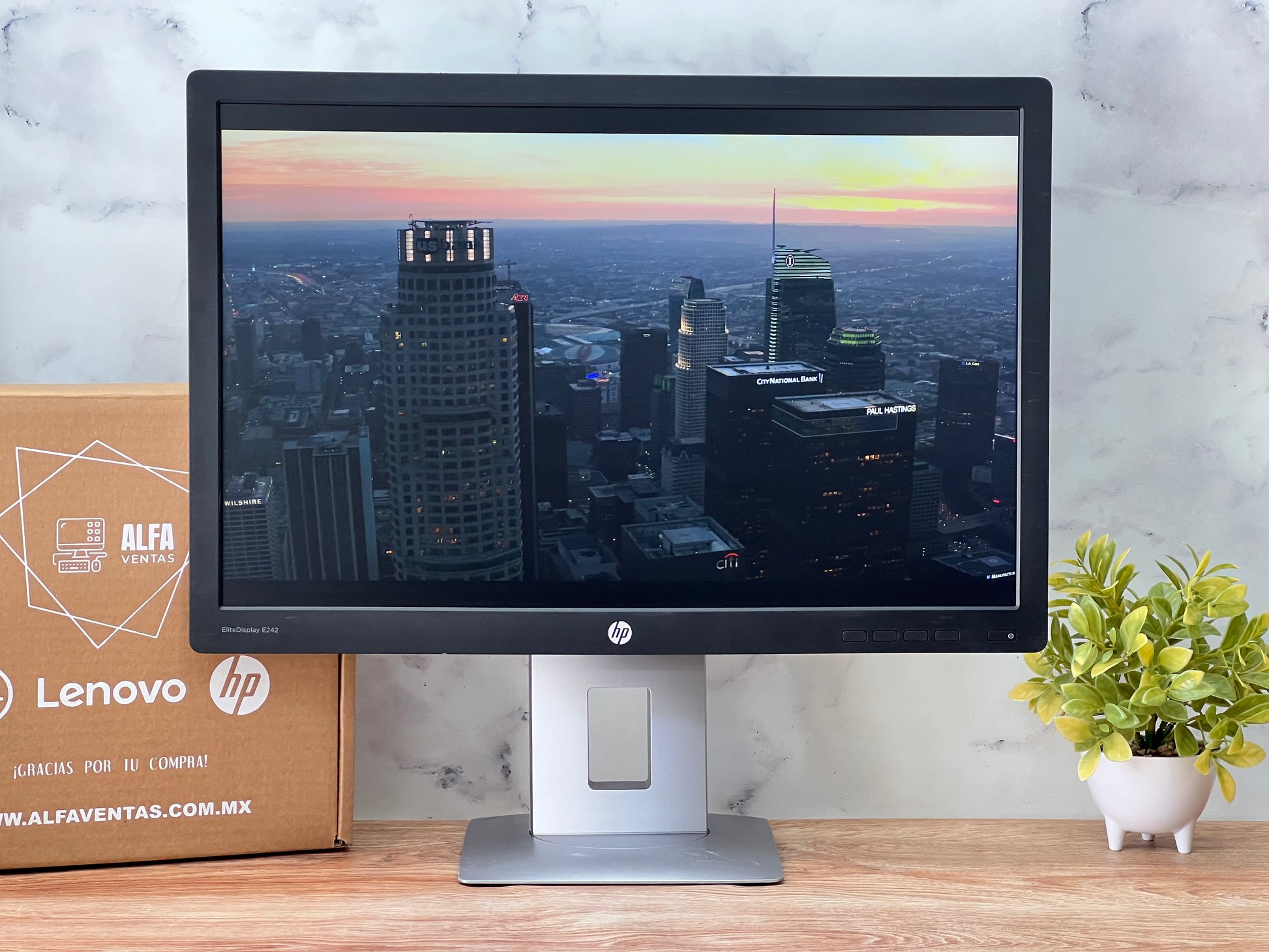 Monitor HP 24" | EliteDisplay E242 | WUXGA 1920 × 1200 | IPS | HDMI | DisplayPort | VGA