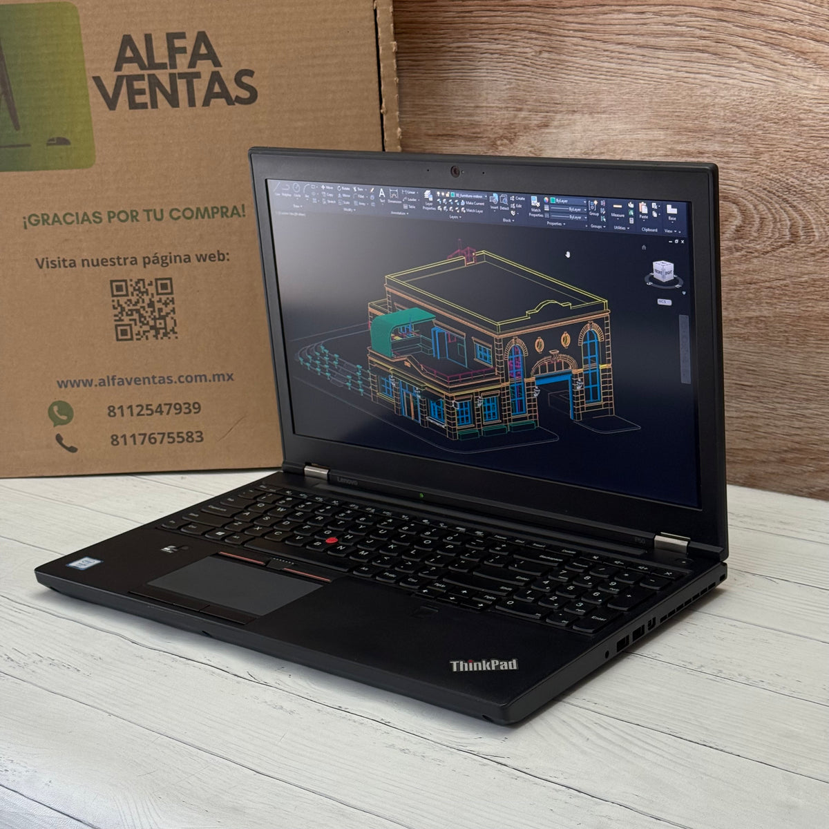 Laptop Lenovo ThinkPad P50 Xeon E3 SSD 256GB 32GB RAM Pantalla tactil  15.6" NVIDIA Quadro M2000M 4GB Clase B