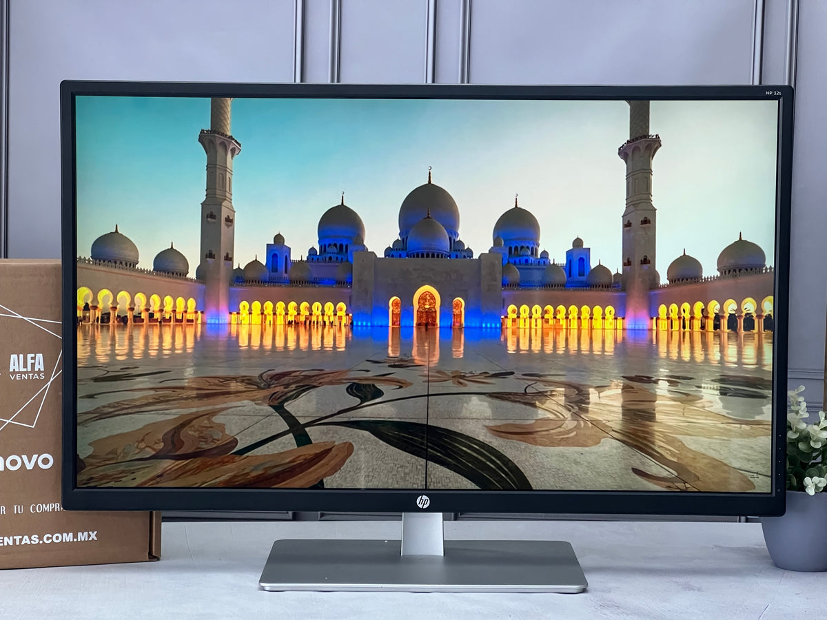 Monitor Hp 32” pulgadas 32s Display 1920 x 1080 (Full HD) 5ms VGA-HDMI 75 Hz