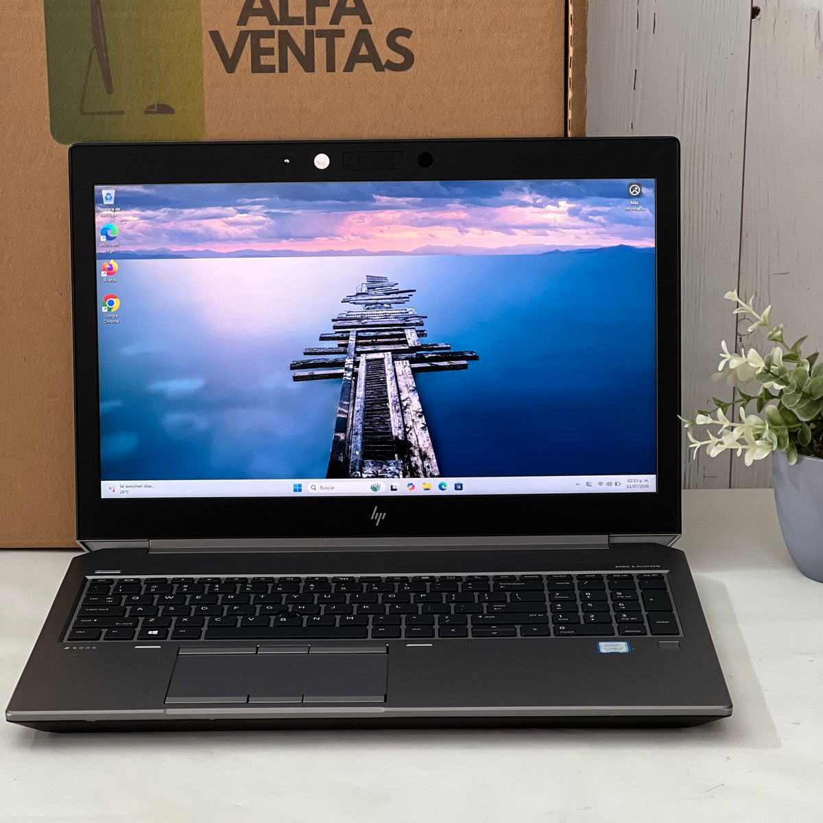 Laptop HP ZBook 15 G6 | Core i7 9na Gen  SSD 256GB  48GB RAM DDR4 |NVIDIA Quadro T1000 4GB Pantalla 15.6" | Windows 11