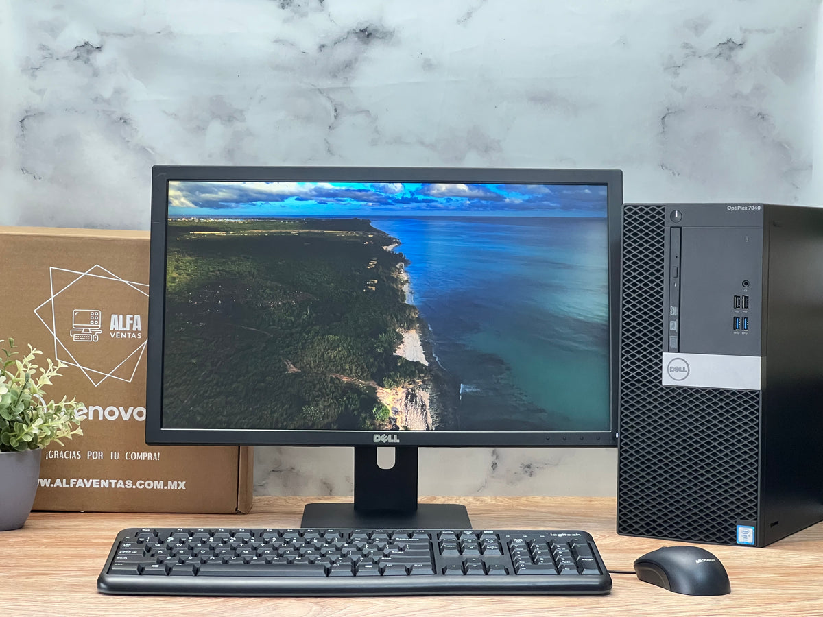 Computadora Completa Dell OptiPlex 5040 MT | Core i7 6ta Gen | 16GB RAM | 1TB SSD| Monitor Dell 22” | Kit Dell
