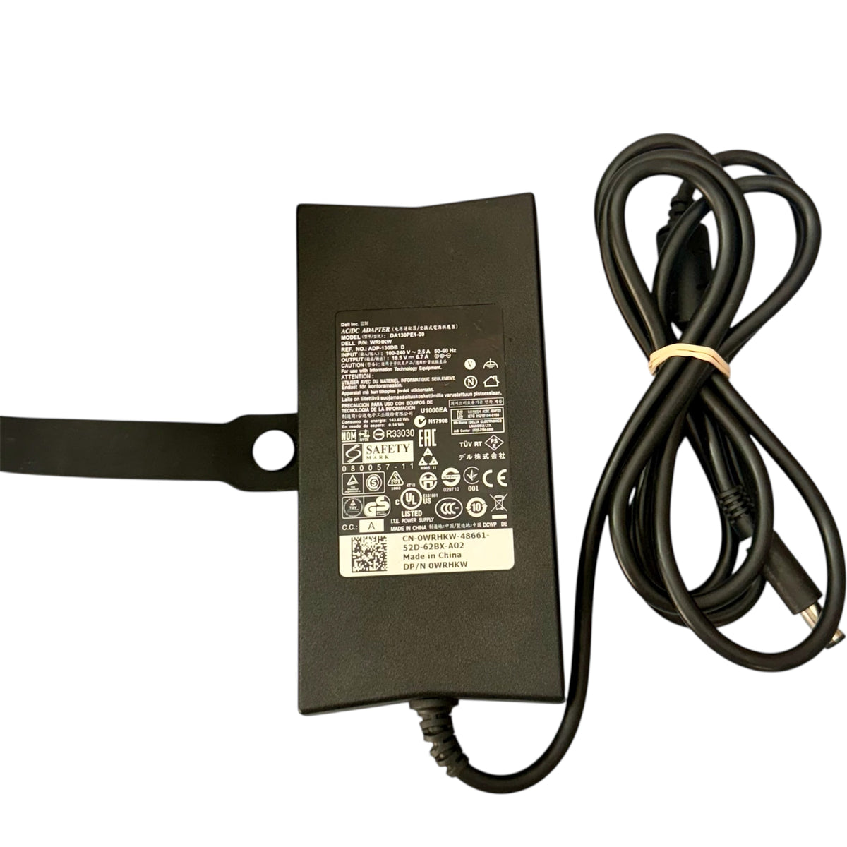 Cargador Original Dell 130W  19.5V 6.7A  Pin Central Modelo LA130PM121 (de uso)