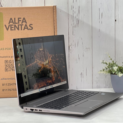 Laptop HP ZBook 15 G5  Core i7 8va Gen SSD 512GB 32GB RAM Tarjeta NVIDIA Quadro P1000 4GB  Pantalla Táctil 15.6"