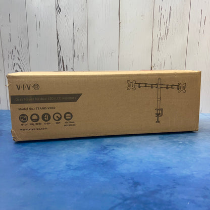 Soporte de Escritorio Doble para Monitores VIVO STAND-V002