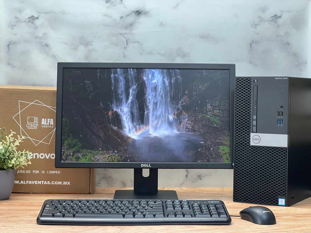 Computadora Completa Dell OptiPlex 5040 MT | Core i7 6ta Gen | 16GB RAM | 1TB SSD| Monitor Dell 22” | Kit Dell