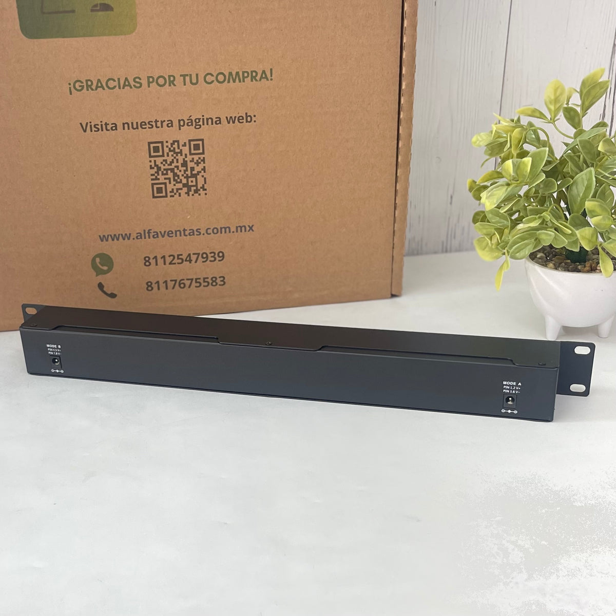 Inyector PoE Texas GPOE-12AB-48V 120W | Gigabit | 12 Puertos PoE | 48V | 120W