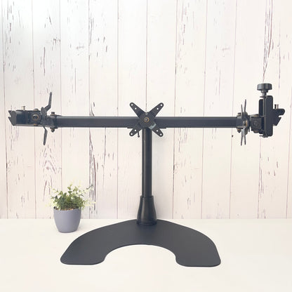 Soporte Triple para Monitores | Base Metálica | Ajuste de Altura e Inclinación | Compatible con VESA