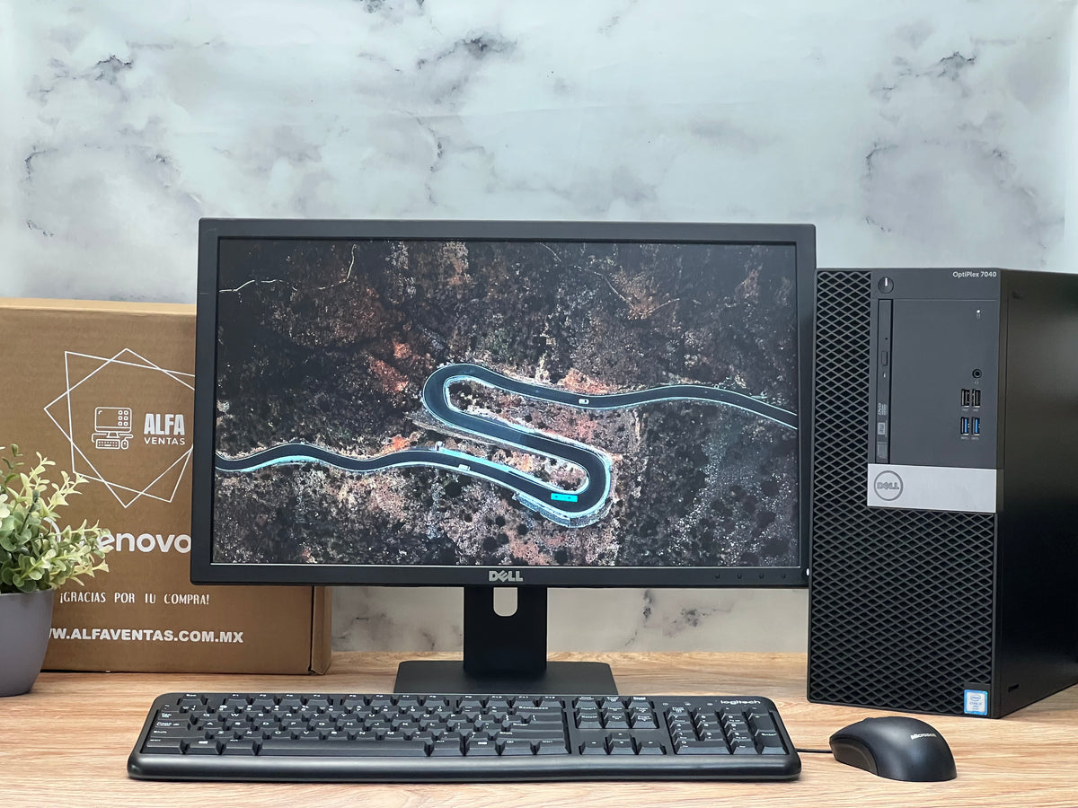 Computadora Completa Dell OptiPlex 5040 MT | Core i7 6ta Gen | 16GB RAM | 1TB SSD| Monitor Dell 22” | Kit Dell