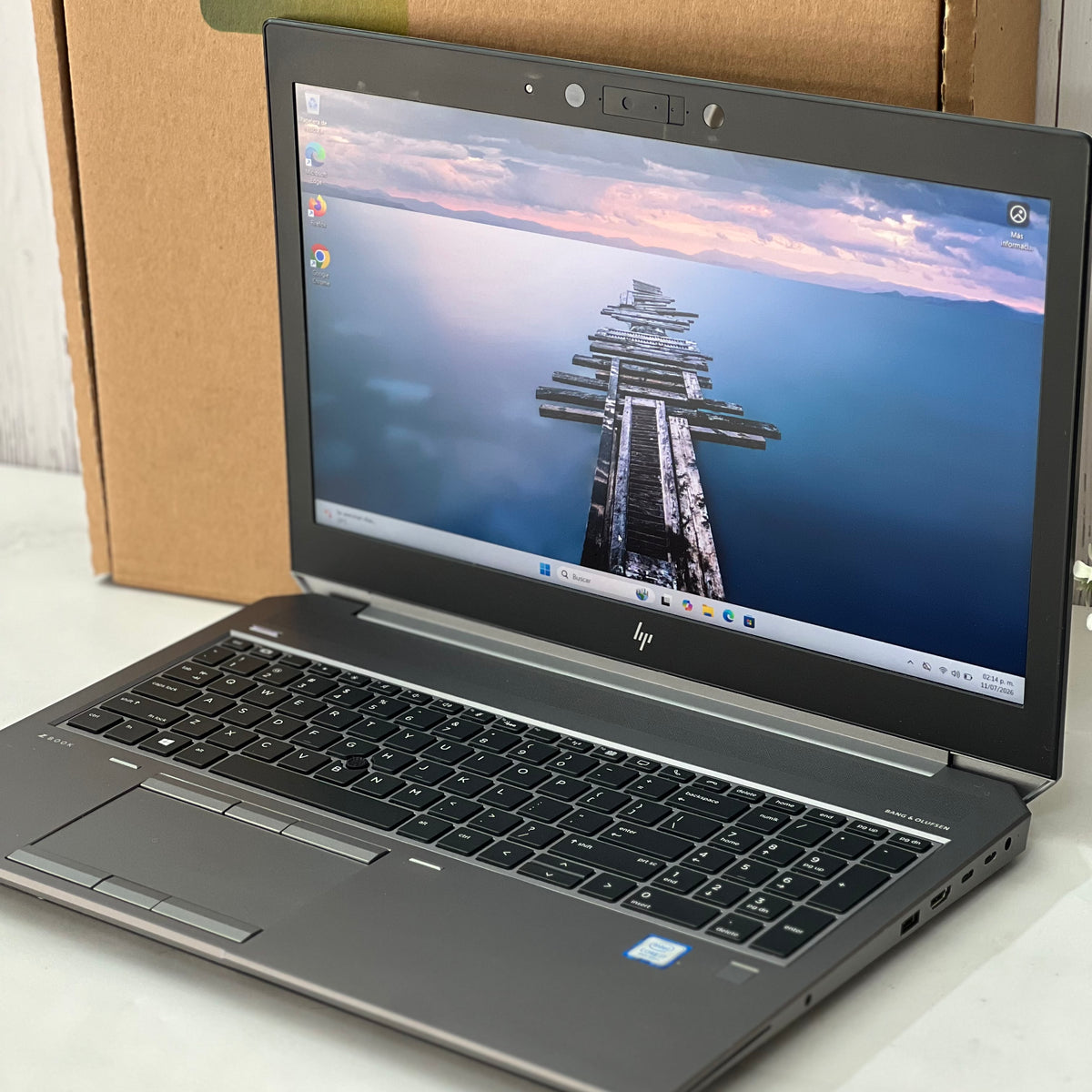 Laptop HP ZBook 15 G6 | Core i7 9na Gen  SSD 256GB  48GB RAM DDR4 |NVIDIA Quadro T1000 4GB Pantalla 15.6" | Windows 11