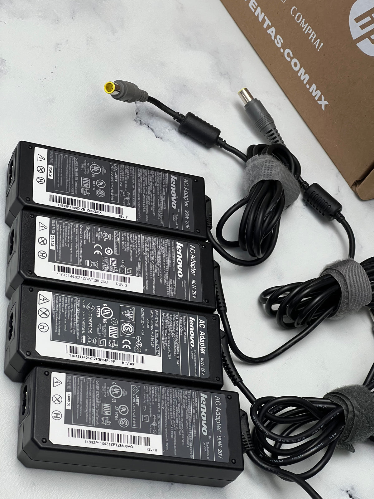 Cargador para Laptop Lenovo modelo 42T4430 ThinkPad 90W 20V 4.5A