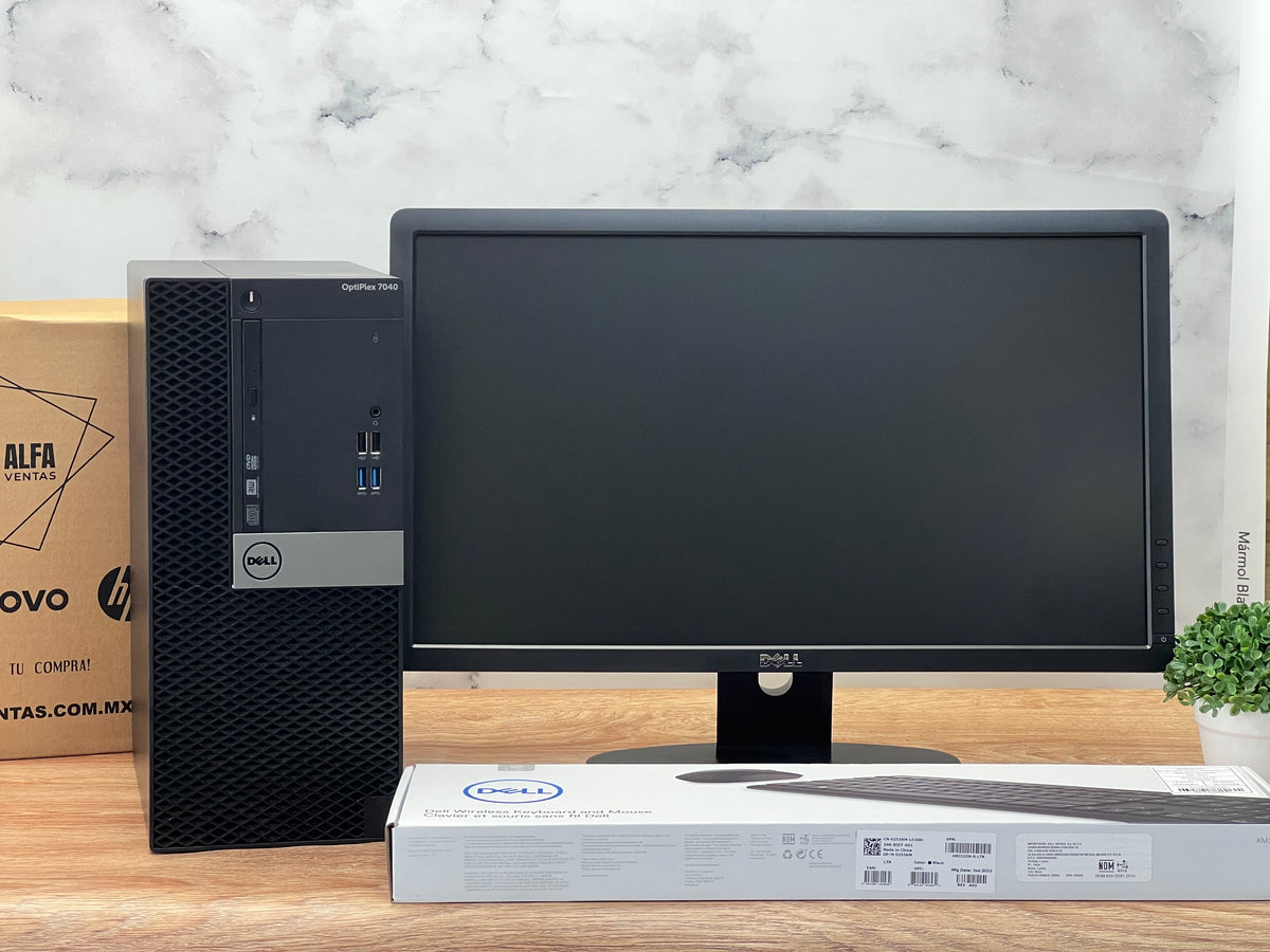 Computadora Completa Dell OptiPlex 7040 Tower Core i5 6ta Gen  16GB RAM  SSD 512GB Monitor 22”
