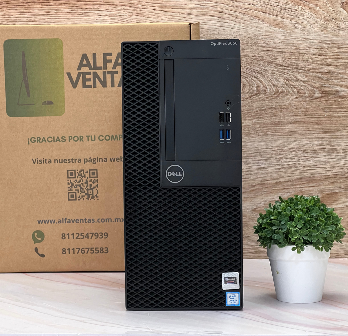 CPU Dell OptiPlex 3050 MT | Core i5 7ma Gen | SSD 250GB | 16GB RAM DDR4 | NVIDIA GeForce GTX 1050 2GB | Windows 10 Pro | Clase B