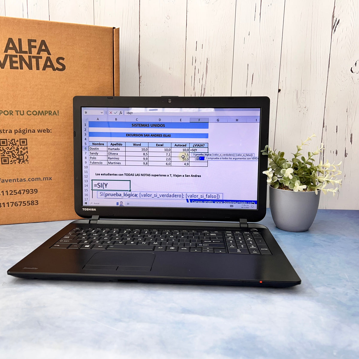 Laptop Toshiba Satellite C555 Celeron SSD 240GB 8GB RAM Pantalla 15.6” Windows 10