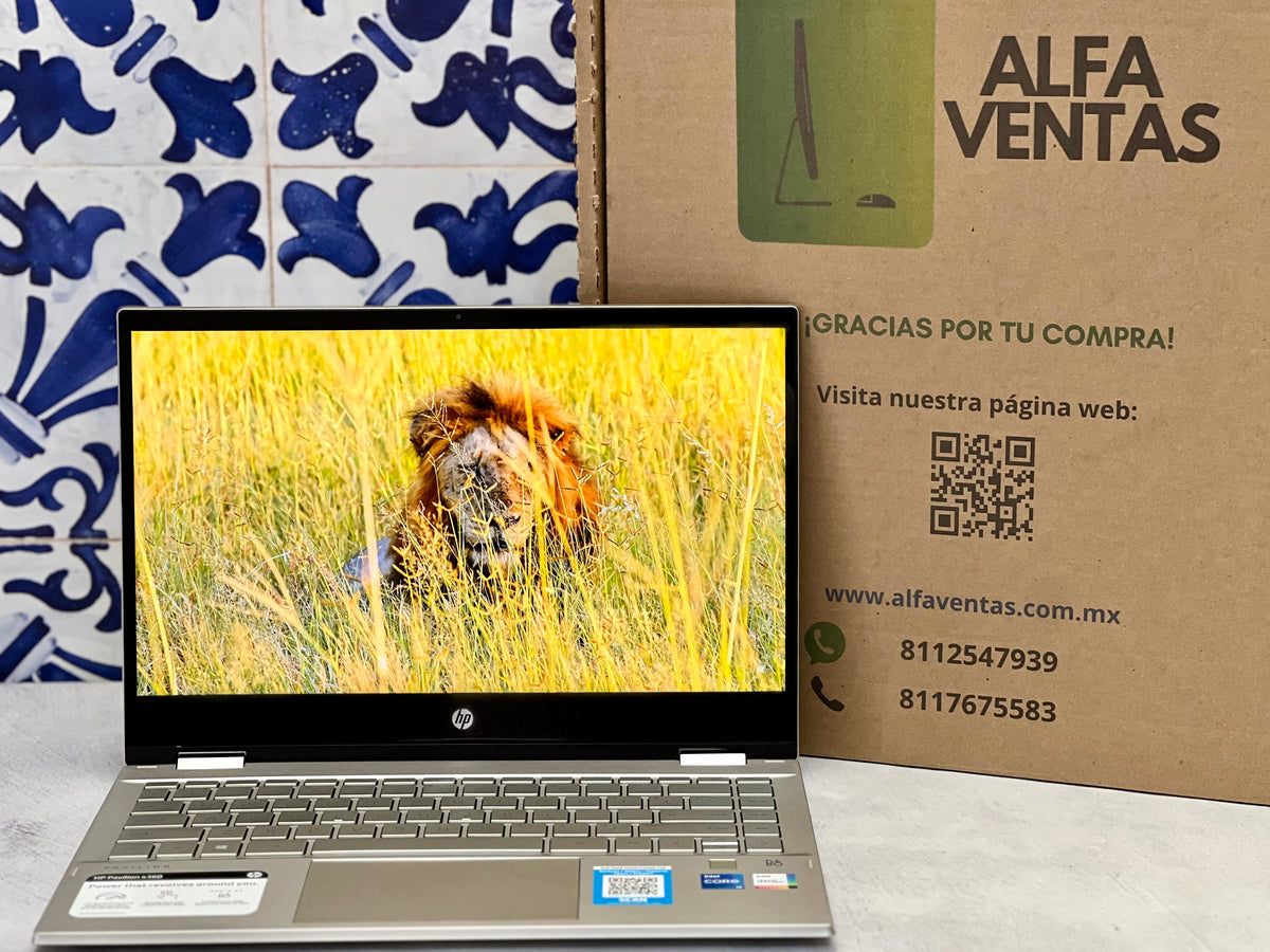 Laptop HP Pavilion x360 14" Convertible | Core i5 11va Gen | SSD 512GB | 8GB RAM | Pantalla Táctil 14" | Clase B