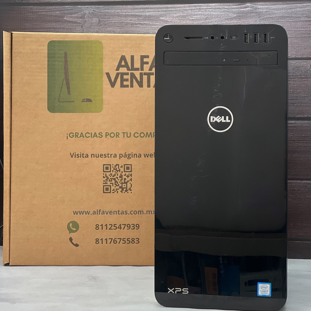 CPU Dell XPS 8930  Core i7 8va Gen SSD 1TB  32GB RAM Tarjeta AMD Radeon R7 2GB GDDR5