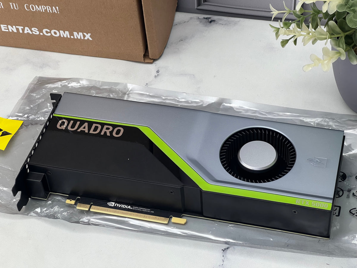 Tarjeta Gráfica Quadro RTX 5000, 16 GB GDDR6, 256 Bit, Resolución 7680 x 4320, PCI Express x16 3.0 - Potencia para Profesionales