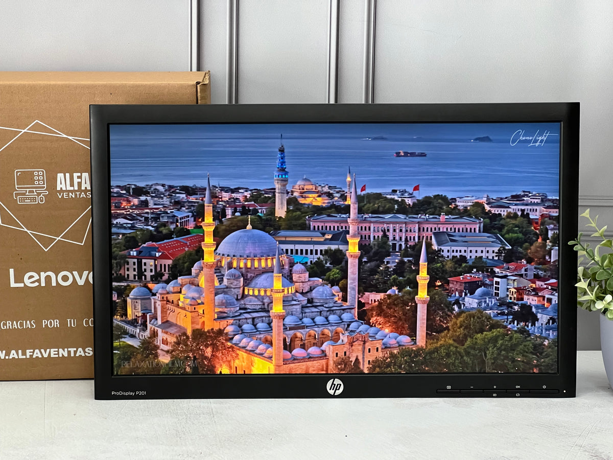 Monitor HP ProDisplay P201 20” LED VGA DVI 1600×900 60Hz Sin Base Clas ...