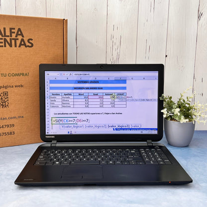Laptop Toshiba Satellite C555 Celeron SSD 240GB 8GB RAM Pantalla 15.6” Windows 10