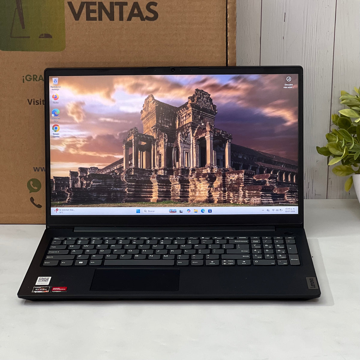 Laptop Lenovo V15 G4 | Ryzen 5 5500U | SSD 256GB | 16GB RAM | Pantalla 15.6" | Windows 11