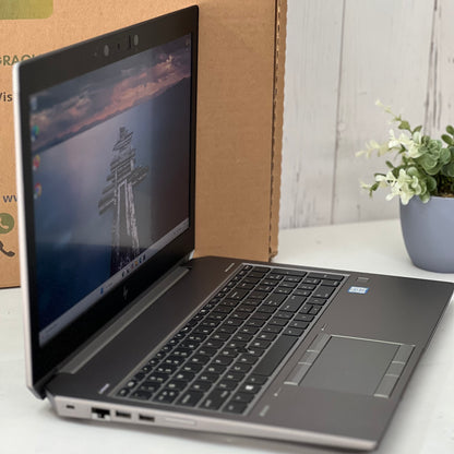 Laptop HP ZBook 15 G6 | Core i7 9na Gen  SSD 256GB  48GB RAM DDR4 |NVIDIA Quadro T1000 4GB Pantalla 15.6" | Windows 11