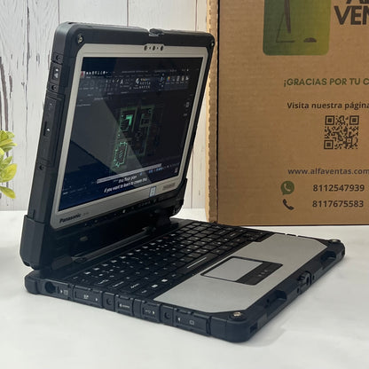Laptop Panasonic Toughbook CF-33 Core i7 7ma Gen | 16GB RAM | SSD 480GB | 12” táctil | Uso rudo / industrial