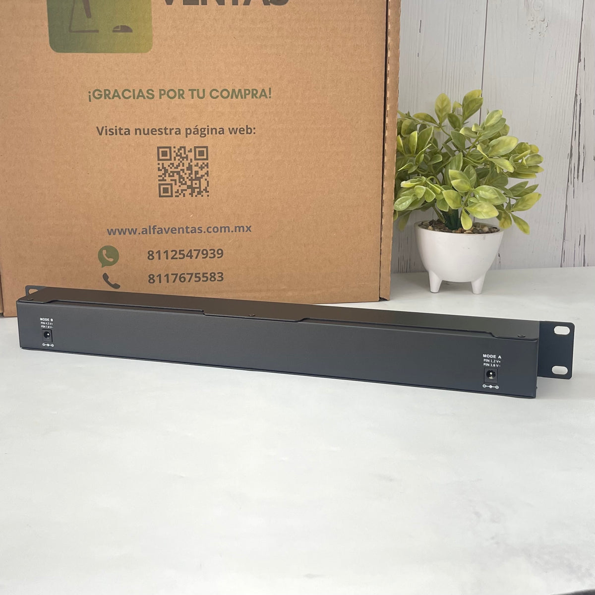 Inyector PoE Texas GPOE-12AB-48V 120W | Gigabit | 12 Puertos PoE | 48V | 120W