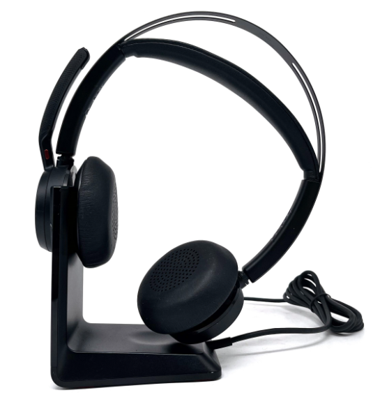 Audifonos Poly Voyager Focus 2  Inalámbrico Bluetooth Con Micrófono (BASE CON CABLE  TIPO C )