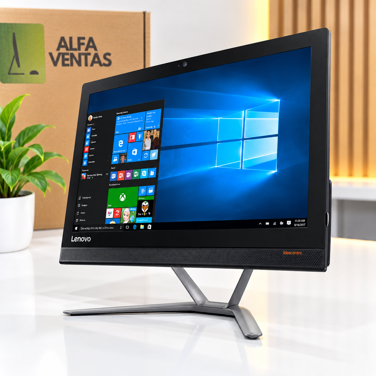 Computadora All-in-One Lenovo 300 | AMD A6 | SSD 256GB | 16GB RAM | Pantalla 21.5” | Windows