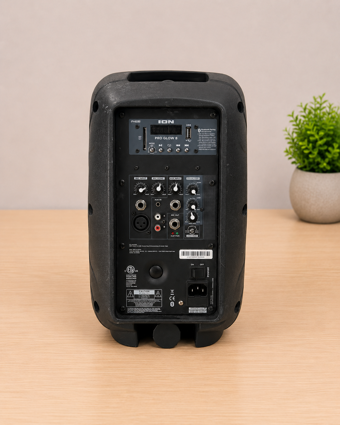 Bocina Amplificada ION Audio Pro Glow 8 | Bluetooth | 8" | USB | Auxiliar