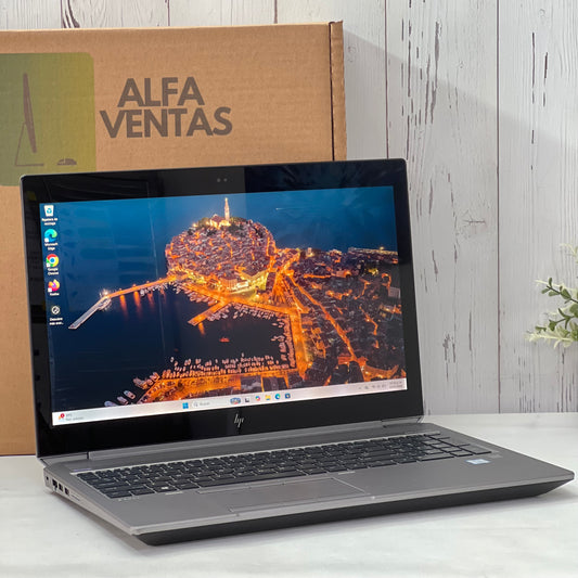 Laptop HP ZBook 15 G5  Core i7 8va Gen SSD 512GB 32GB RAM Tarjeta NVIDIA Quadro P1000 4GB  Pantalla Táctil 15.6"