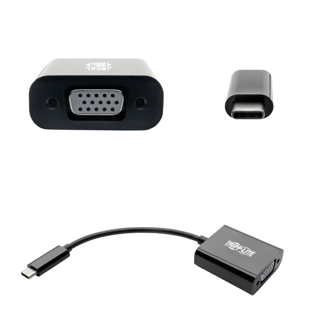 ADAPTADOR USB-C A VGA CON CARGA PD TrippLite