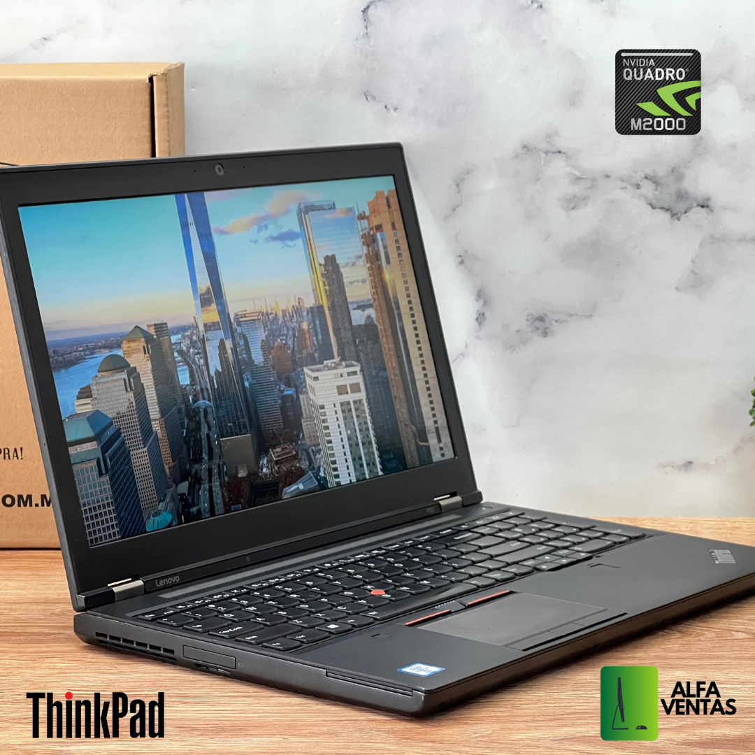 Laptop Lenovo ThinkPad P50 Xeon E3 SSD 256GB 32GB RAM Pantalla tactil  15.6" NVIDIA Quadro M2000M 4GB Clase B